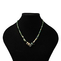 Roman Green Glass Bead Necklace String