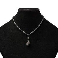 Roman Black Glass Bead Necklace String
