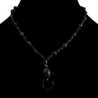 Roman Black Glass Bead Necklace String