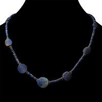 Western Asiatic Lapis Lazuli Bead Necklace String