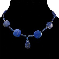Western Asiatic Lapis Lazuli Bead Necklace String