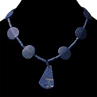 Bactrian Style Lapis Lazuli Bead Necklace String