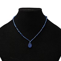Lapis Lazuli Stone Bead Necklace String