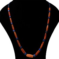 Lapis Lazuli and Carnelian Bead Necklace String