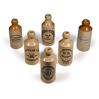 Antique Isle of Wight Ginger Beer Bottle Collection