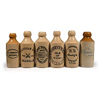 Antique Isle of Wight Ginger Beer Bottle Collection
