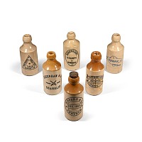 Antique Isle of Wight Ginger Beer Bottle Collection