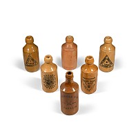 Antique Isle of Wight and Colchester Ginger Beer Bottle Collection