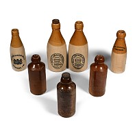 Antique Isle of Wight Ginger Beer Bottle Collection