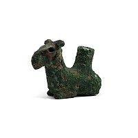 Western Asiatic Bronze Vase of a Recumbent Ram