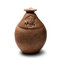 Western Asiatic Red Terracotta Jug with Face