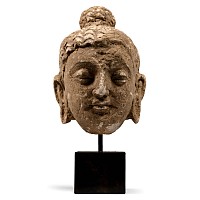 Gandharan Stucco Buddha Head
