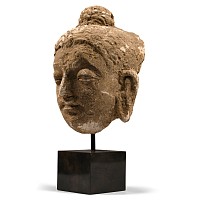 Gandharan Stucco Buddha Head