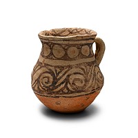 Western Asiatic Bichrome Terracotta Jug