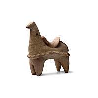 Western Asiatic Terracotta Animal with Saddle