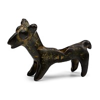 Amlash Bronze Standing Animal Statuette