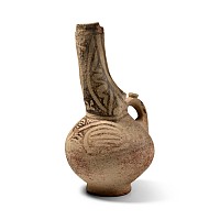 Western Asiatic Painted Channel Spouted Terracotta Vessel