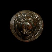 Roman Bronze Lion Head Mount