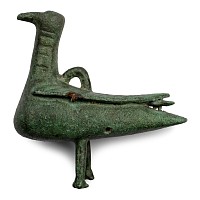 Large Amlash Bronze Bird Pendant