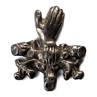 Post Medieval Silver Retainer's Badge with Hand