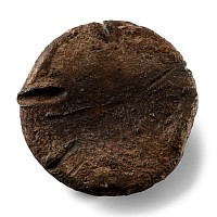 Viking Lead Weight with Inlaid Silver Stud