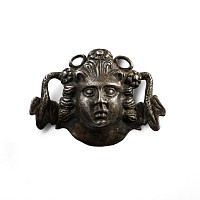 Post Medieval Silver Bacchus Fitting with Swans