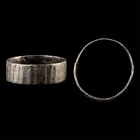 Medieval Silver Fluted Ring