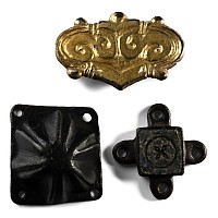 Medieval Bronze and Silver-Gilt Artefact Group