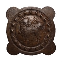 Post Medieval Bronze Plaque with Lamb of God