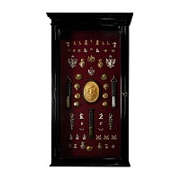 Wall Cabinet Containing a Queen Charlotte (1744-1818) Carriage Plate