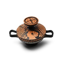 Greek Apulian Red-Figure Lekanis with Ladies of Fashion