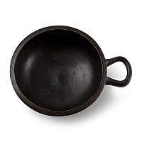 Greek Black-Glazed Single-Handled Cup