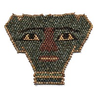 Egyptian Faience Mummy Bead Mask