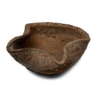 Western Asiatic Terracotta Two-Spouted Oil Lamp