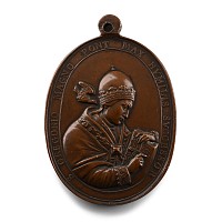 Gregorius XVI Brass Papal Medallion