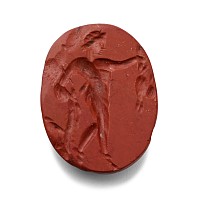 Roman Red Jasper Gemstone with Mercury