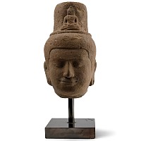 South East Asian Sandstone Head of the God Shiva