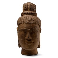Khmer Style Sandstone Head of the God Shiva