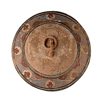 Chinese Han Style Terracotta Painted Lidded Vessel