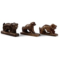 Post Medieval Carved Bone Lion Collection