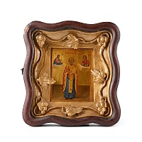 Russian Icon of Saint Nicholas in Byzantine Style