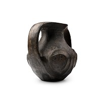 Chinese Han Sichuan Black Eye Pottery Amphora