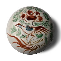 Ca Mau Treasure Shipwreck Glazed Lidded Trinket Box with Bird