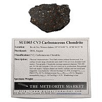 CV3 Carbonaceous Chondrite Cut and Polished Meteorite Slice