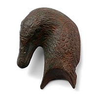 Roman Bronze Duck's Head Applique