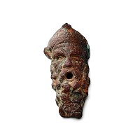 Roman Bronze Silenus Mask