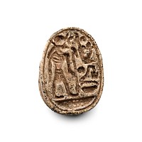 Large Egyptian Steatite Scarab