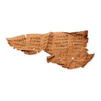 Egyptian Mummy Shroud Section with Hieratic Text