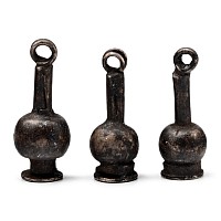 Egyptian Silver Poppy Amulet Group