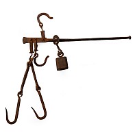 Iron Steelyard Scales Balance Arm with Counter Weight
